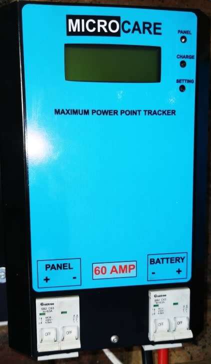 Microcare 60 Amp LCD MPPT Solar or Wind Charge Controller