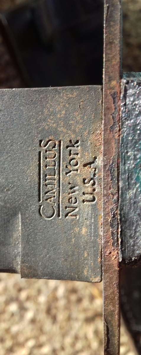 Recce Border War ka-bar combat knife with hand applied camo ... Genuine used item