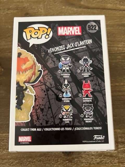VENOMIZED JACK O`LANTERN !! MARVEL !! FUNKO POP!! HOT TOPIC EXCLUSIVE