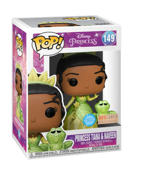 PRINCESS TIANA&NAVEEN!!DISNEY!!FUNKO POP!! BOXLUNCH EXCL!! GLITTER
