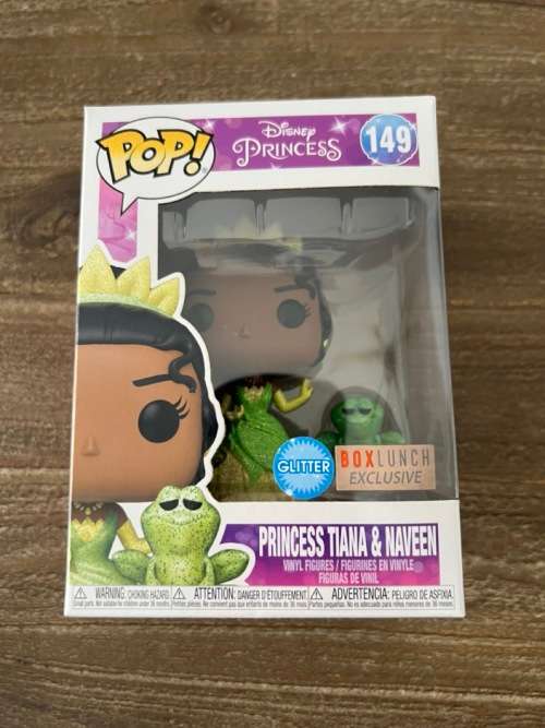 PRINCESS TIANA&NAVEEN!!DISNEY!!FUNKO POP!! BOXLUNCH EXCL!! GLITTER