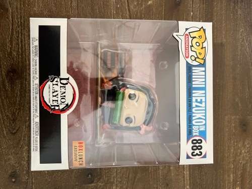 MINI NEZUKO IN BOX!!DEMON SLAYER!! FUNKO POP!! DELUXE!! BOX LUNCH EXCLUSIVE