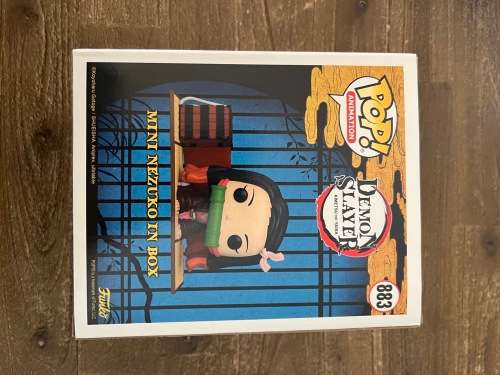 MINI NEZUKO IN BOX!!DEMON SLAYER!! FUNKO POP!! DELUXE!! BOX LUNCH EXCLUSIVE