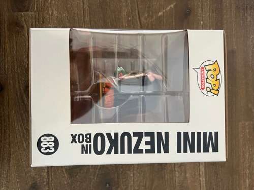MINI NEZUKO IN BOX!!DEMON SLAYER!! FUNKO POP!! DELUXE!! BOX LUNCH EXCLUSIVE
