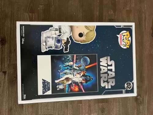 LUKE SKYWALKER & R2DR!!STAR WARS!!FUNKO POP!! NEW HOPE MOVIE POSTER