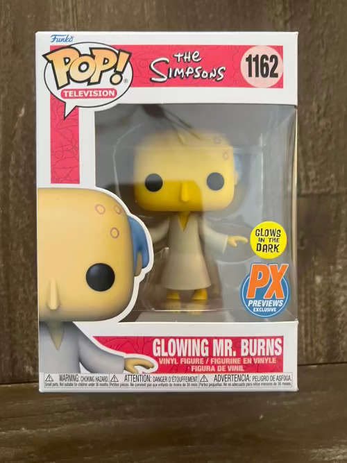 GLOWING MR.BURNS!!THE SIMPSONS!! FUNKO POP!! PX EXCL!! GITD