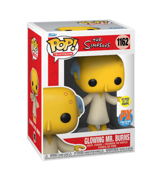 GLOWING MR.BURNS!!THE SIMPSONS!! FUNKO POP!! PX EXCL!! GITD