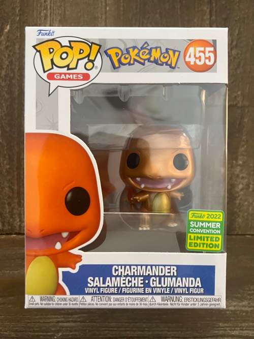 CHARMANDER!!POKEMON!!FUNKO POP!! SUMMER CON EXCLUSIVE!! METALLIC !!