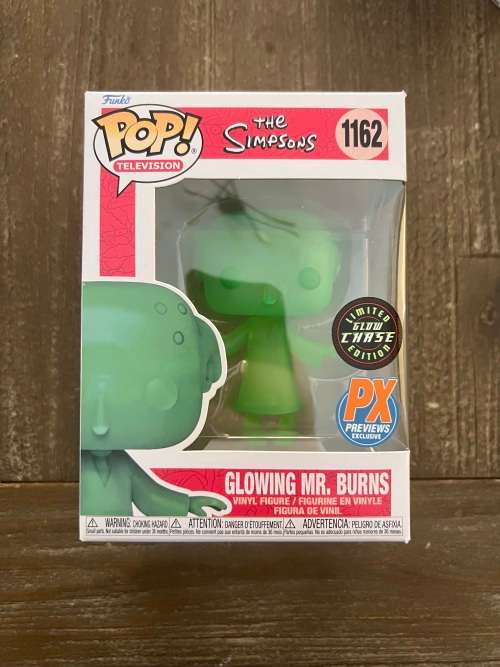 GLOWING MR.BURNS!!THE SIMPSONS!!FUNKO POP!! PX EXCLUSIVE!! GLOW CHASE!!