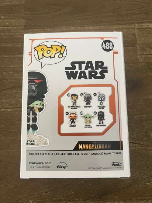 DARK TROPPER WITH GROGU!!STAR WARS!!FUNKO POP!! EE EXCLUSIVE!! GITD!!