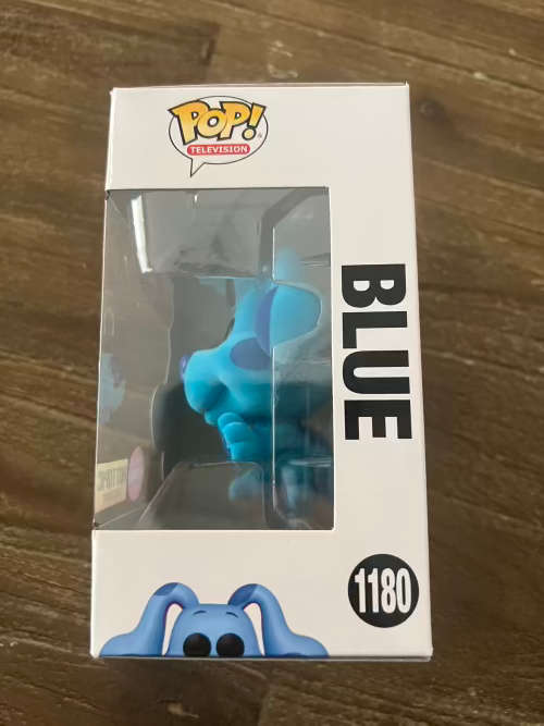 BLUE!! BLUE`S CLUES!!FUNKO POP!! HOT TOPIC EXCLUSIVE!! FLOCKED!!