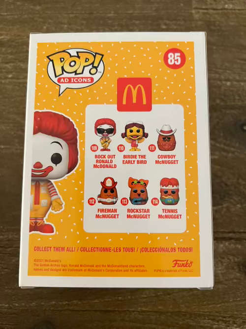 RONALD MCDONALD!!MACDONALDS!!FUNKO POP!! BOXLUNCH EXCLUSIVE!!DIAMOND COLLECTION!!