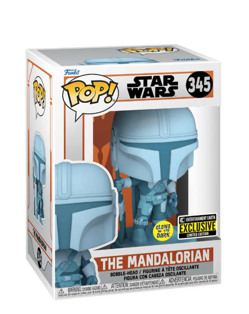 THE MANDALORIAN!!STAR WARS!!FUNKO POP!! EE EXCLUSIVE!! GITD
