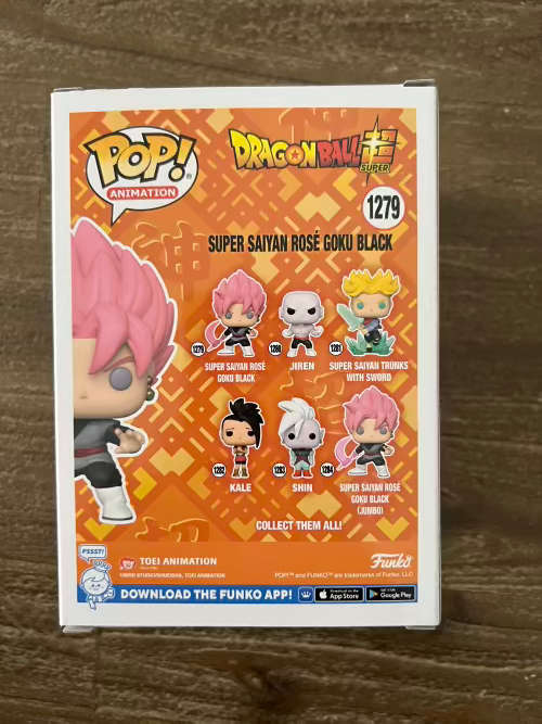SUPER SAIYAN ROSÉ GOKU BLACK!!DBZ!!FUNKO POP!! EE EXCLUSIVE!! GITD!!