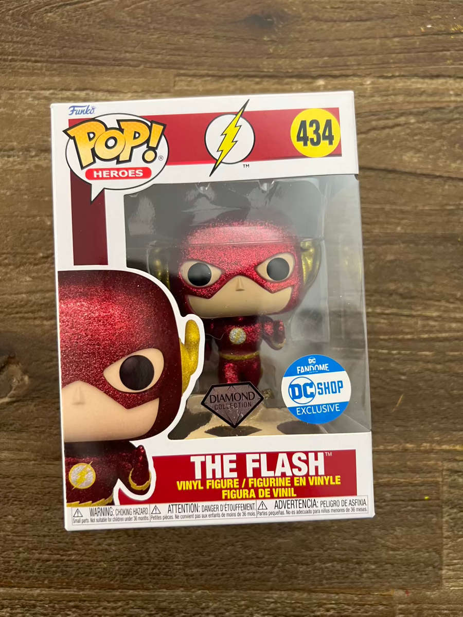 THE FLASH!! FLASH!!FUNKO POP!! DC SHOP EXCLUSIVE!! DIAMOND COLLECTION!!