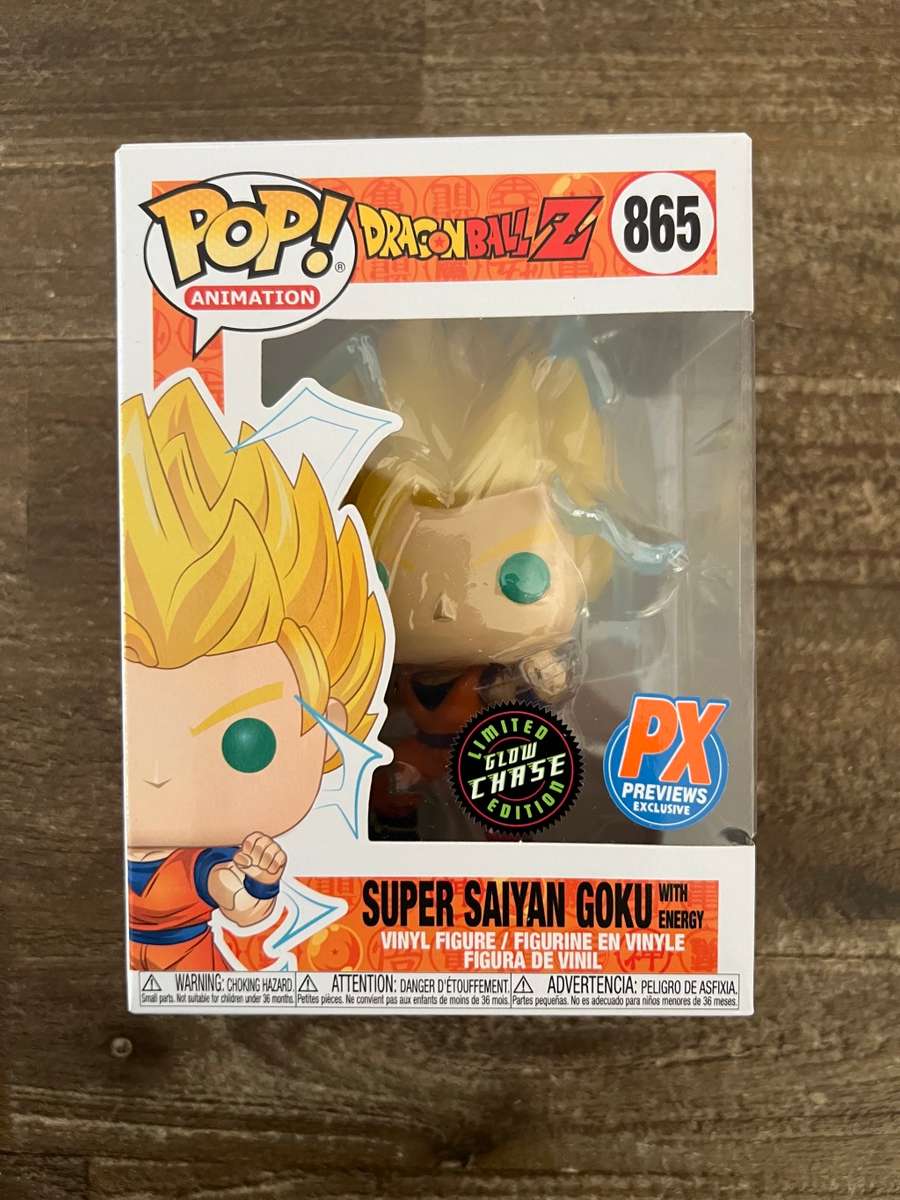 SUPER SAIYAN GOKU!! DBZ!! FUNKO POP!! PX EXCLUSIVE!! GLOW CHASE!!