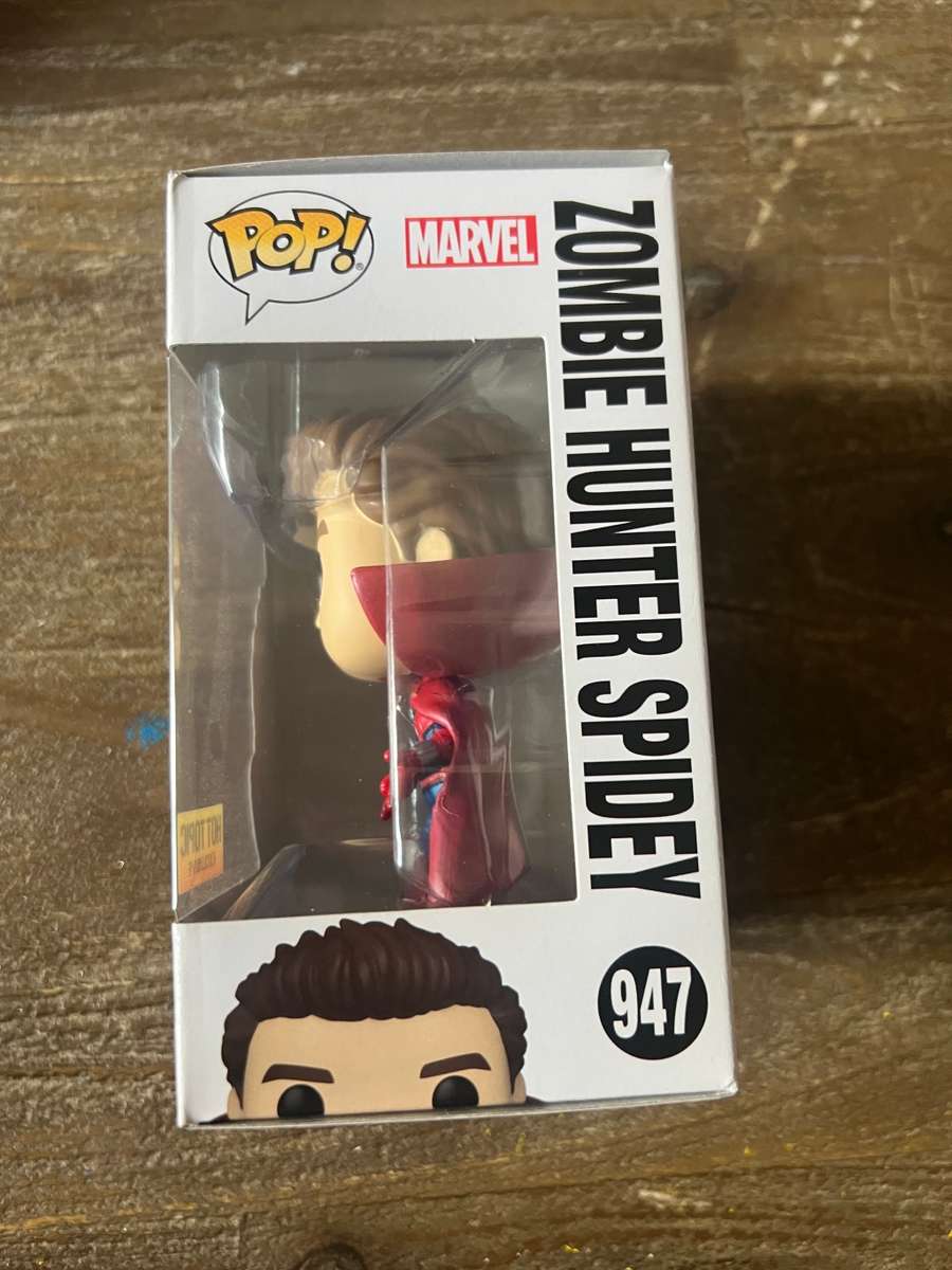 ZOMBIE HUNTER SPIDEY!!WHAT IF!!FUNKO POP!! HOT TOPIC EXCLUSIVE!!