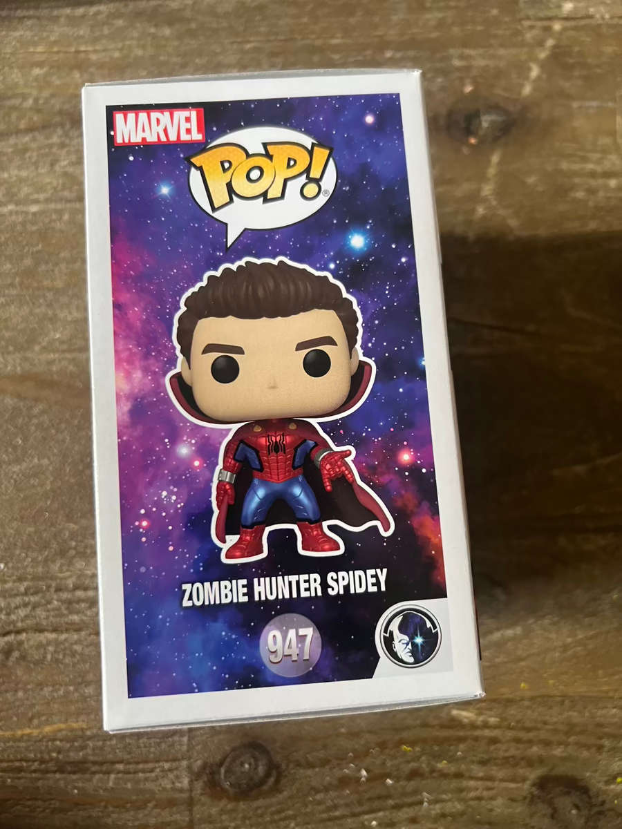 ZOMBIE HUNTER SPIDEY!!WHAT IF!!FUNKO POP!! HOT TOPIC EXCLUSIVE!!