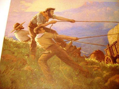 ORIGINAL BATCH PRINT OF GROOT TREK BY WH COETZER 1938