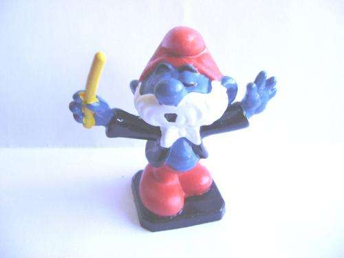 VINTAGE PEYO  BULLY CONDUCTOR PAPA SMURF