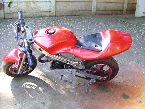 50 CC DUCATI MINI MOTO PULL START CHAIN DRIVEN MOTORCYCLE