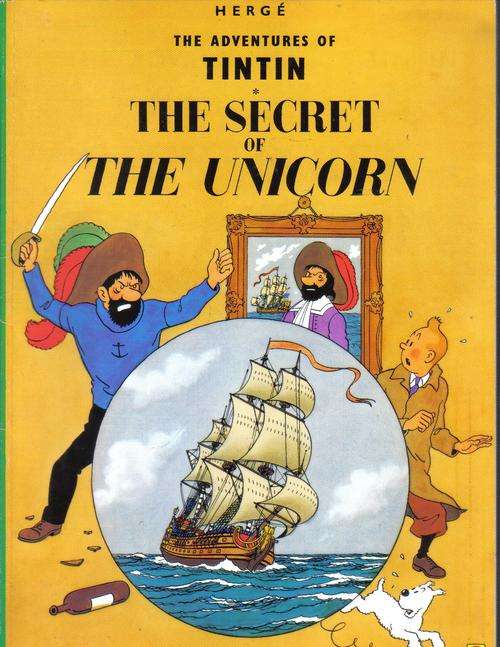 1983 TINTIN 'THE SECRET OF THE UNICORN' BY HERGE