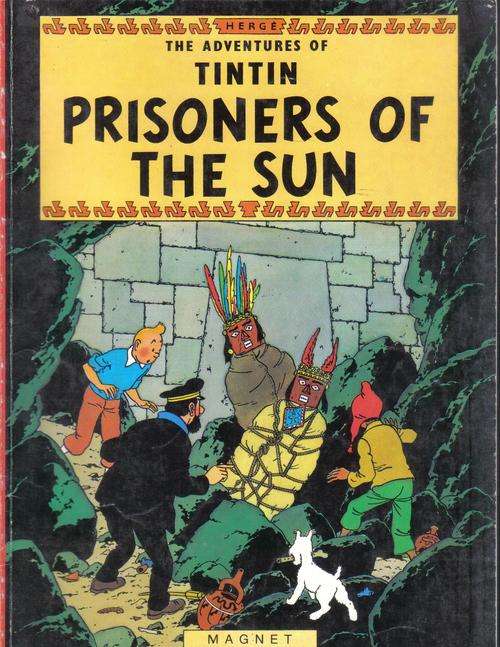 1983 TINTIN 'PRISONERS OF THE SUN' BY HERGE
