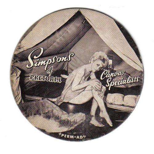 OLD SIMPSONS PERM-AD LICENCE DISC STICKER MINT