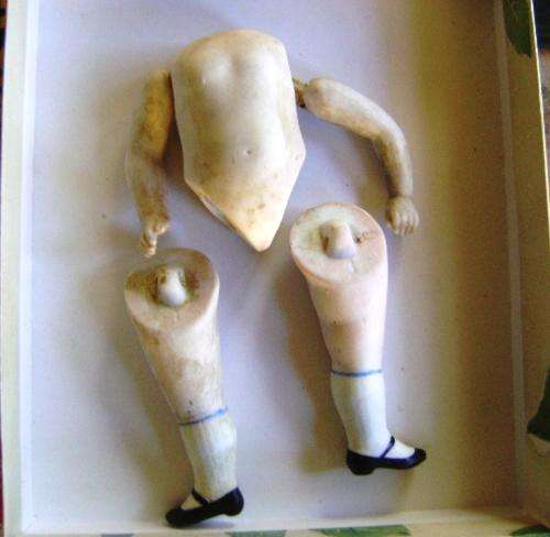 ANTIQUE NUMBERED GERMAN? BISQUE DOLL FOR REPAIR