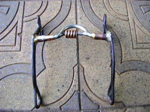 ANTIQUE SHOW/COWBOY INLAYED HORSE BIT