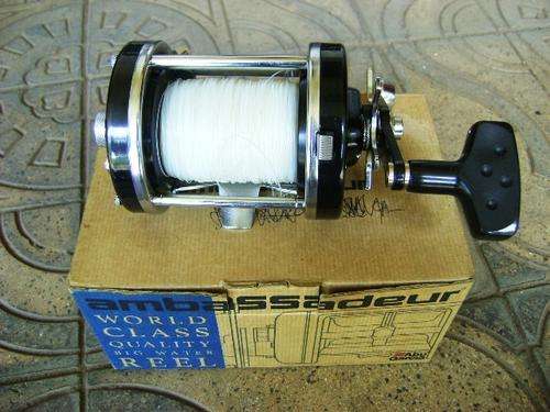 EXCELLENT ABU GARCIA 10000CL AMBASSADEUR SWEDEN REEL IN BOX AND BAG