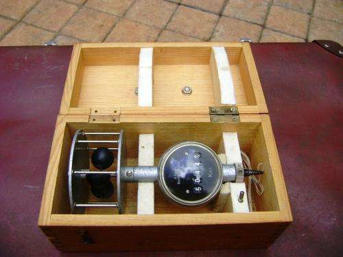 RARE VINTAGE R. FUESS BERLIN-STEGLITZ C 4877 BOAT DISTANCE METER WIND DRIVEN IN FULL WORKING ORDER.