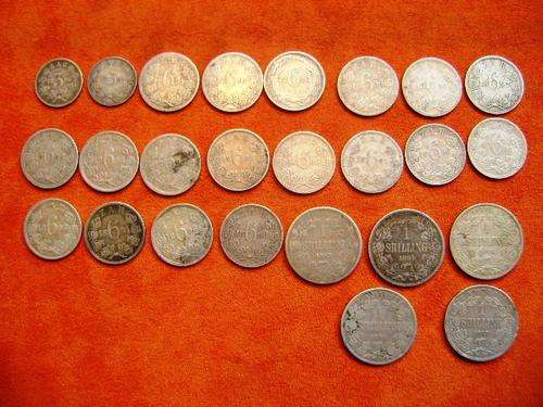 MIXED LOT OF ZAR SILVER COINS