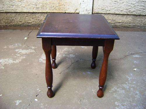 VINTAGE SQUARE IMBUIA SIDE TABLE