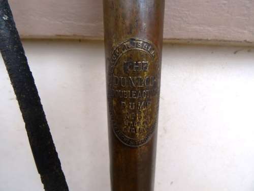 VINTAGE BRASS DUNLOP COMPLETE PUMP