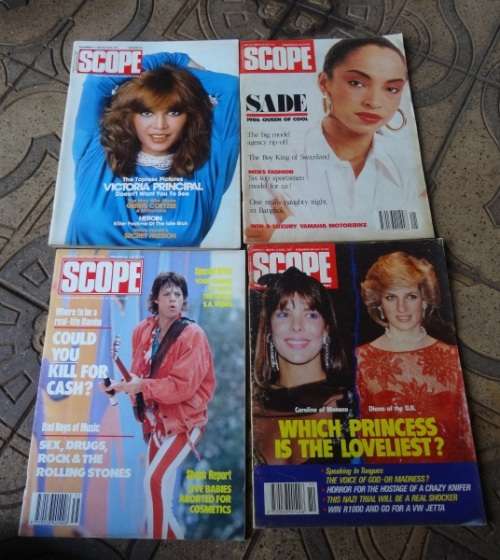 4 X VINTAGE SCOPE MAGAZINES