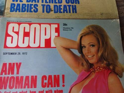 4 X VINTAGE  SCOPE MAGAZINES