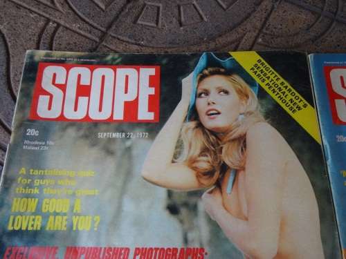 4 X VINTAGE  SCOPE MAGAZINES