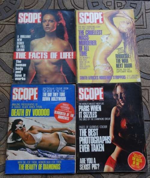 4 X VINTAGE SCOPE MAGAZINES