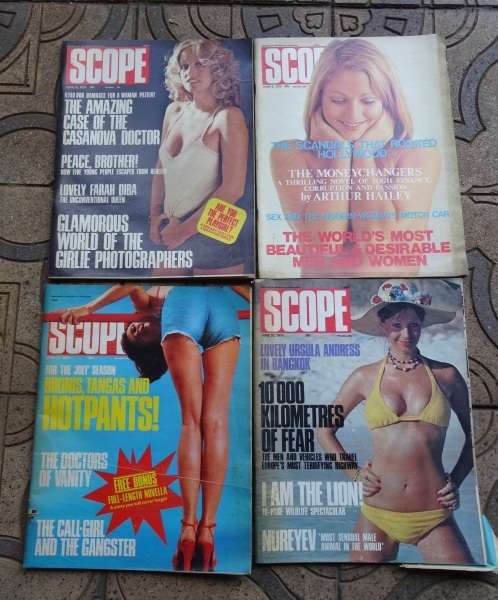 4 X VINTAGE SCOPE MAGAZINES