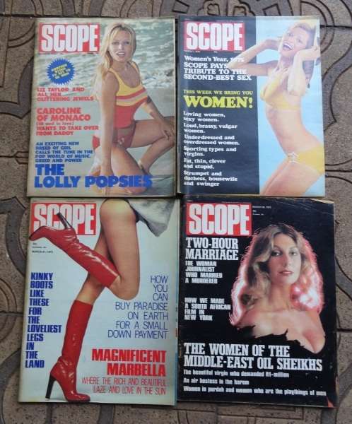 4 X VINTAGE SCOPE MAGAZINES