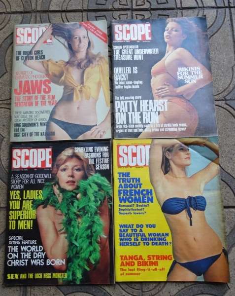 4 X VINTAGE SCOPE MAGAZINES