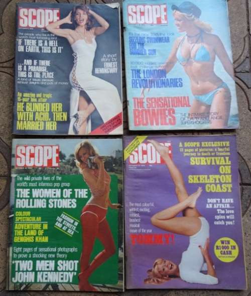 4 X VINTAGE SCOPE MAGAZINES