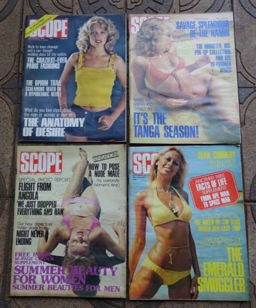 4 X VINTAGE SCOPE MAGAZINES