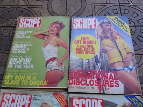 4 X VINTAGE 1973 SCOPE MAGAZINES
