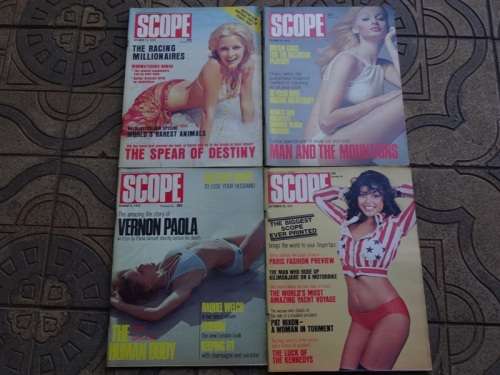 4 X VINTAGE 1973 SCOPE MAGAZINES