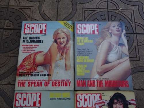 4 X VINTAGE 1973 SCOPE MAGAZINES