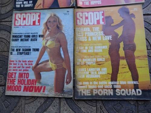 4 X VINTAGE 1972/3 SCOPE MAGAZINES