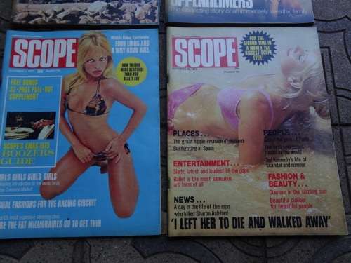 4 X VINTAGE 1973 SCOPE MAGAZINES