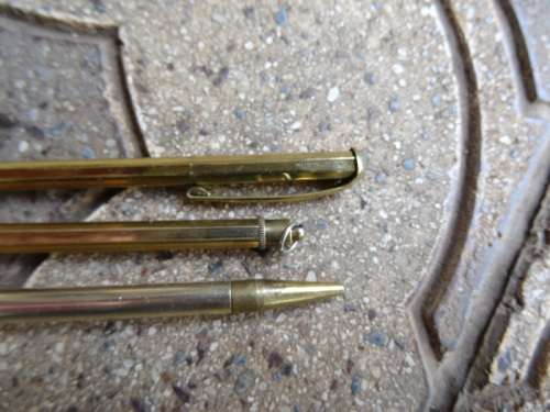 VINTAGE RETRACTABLE PLATED PENCILS